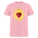 The Sacred Heart of Jesus Christ Shirt Religious Catholic T-shirt Size S-6XL - pink