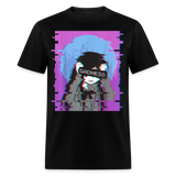 Sad Anime Emo Girl - Japanese Aesthetic Vaporwave Anime Otaku Sadness T-Shirt - black