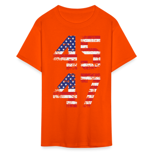 President Donald Trump 45 47 2024 shirt Vintage USA Flag Pro Trump Tee Gifts - orange
