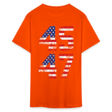 President Donald Trump 45 47 2024 shirt Vintage USA Flag Pro Trump Tee Gifts - orange