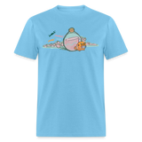 Axie shirt SLP to the moon Tshirt Cute Axie Gift Axie AltCoin T-Shirt - aquatic blue