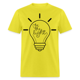 Be the light shirt Catholic Religious Faith T-Shirt size S-6XL - yellow