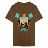 Enjoy Surfing Florida shirt Surfboard Surfing Ocean Sunset T-Shirt Size S-6XL - brown