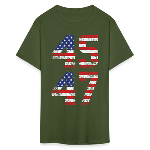 President Donald Trump 45 47 2024 shirt Vintage USA Flag Pro Trump Tee Gifts - military green
