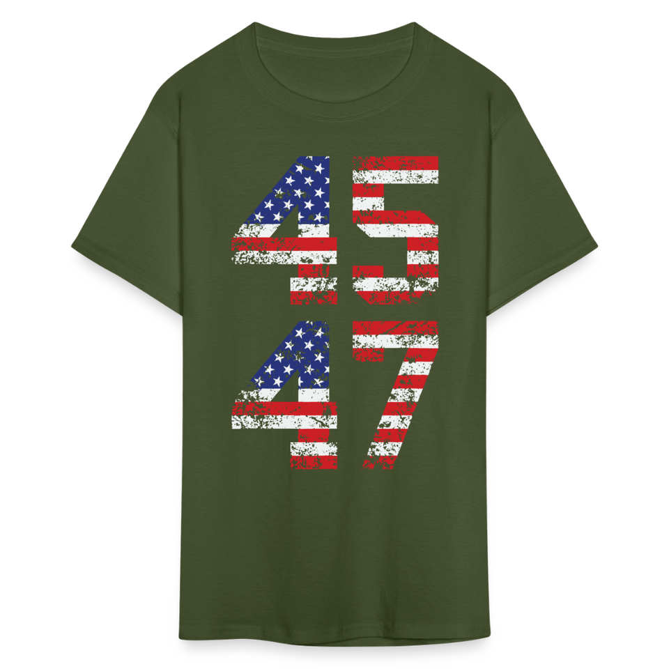 President Donald Trump 45 47 2024 shirt Vintage USA Flag Pro Trump Tee Gifts - military green