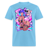 Pretty Anime Cute Demon shirt Sexy Devil Girl Ahegao Hentai Ecchi T-Shirt - aquatic blue