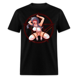Anime Bondage BDSM shirt Manga Anime Waifu japanese Girl Ahegao T-Shirt - black