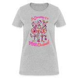I'm Dreaming of a Pink Christmas Shirt Flamingo Bird Women's T-Shirt - heather gray
