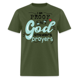 God answers prayers shirt Catholic Religious Faith Jesus T-Shirt size S-6XL - military green