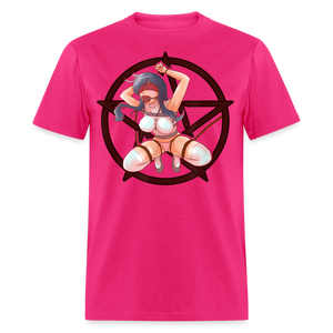 Anime Bondage BDSM shirt Manga Anime Waifu japanese Girl Ahegao T-Shirt - fuchsia