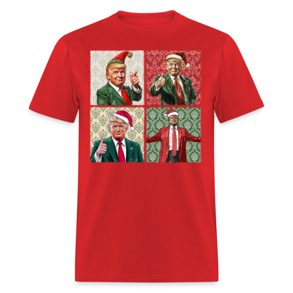 Christmas Trump shirt I'll be home for Christmas 45 47 2024 T-shirt size S-6XL - red