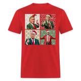 Christmas Trump shirt I'll be home for Christmas 45 47 2024 T-shirt size S-6XL - red