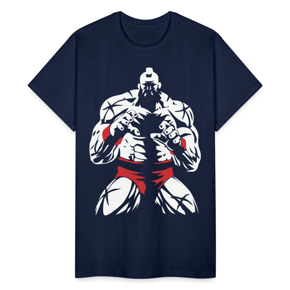 Classic Wrestler Arcade shirt Video Game Retro Gamers Wrestling T-Shirt S-5XL - navy