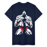 Classic Wrestler Arcade shirt Video Game Retro Gamers Wrestling T-Shirt S-5XL - navy