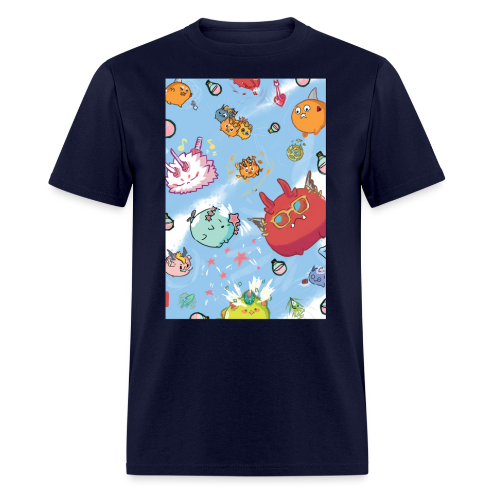 Cute Axie shirt Fan Art Axie Metaverse Friends Classic T-Shirt size S-6XL - navy