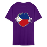 Philippines Flag shirt Filipino T-Shirt Rips Open size S-6XL - purple