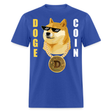 Dogecoin T Shirt Tee Wallstreetbets Doge Coin Crypto Bitcoin T-Shirt Size S-6XL - royal blue