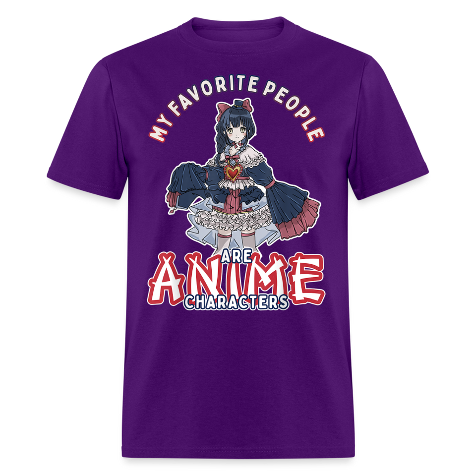 My Favorite People are anime shirt Cute Japanese Animation Character T-Shirt - purple