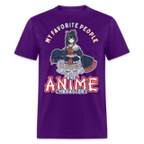 My Favorite People are anime shirt Cute Japanese Animation Character T-Shirt - purple