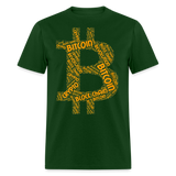 Bitcoin Crypto Revolution shirt Cryptocurrency BTC Block Chain TShirt Size S-6XL - forest green