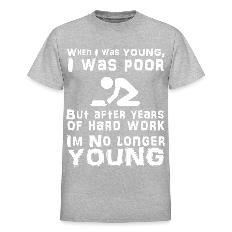 When I was Young Funny meme Gildan Ultra Cotton T-Shirt - heather gray