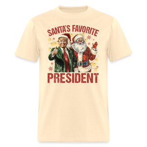 Santa's Favorite President shirt President Trump Christmas T-shirt size S-6XL - natural