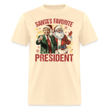 Santa's Favorite President shirt President Trump Christmas T-shirt size S-6XL - natural