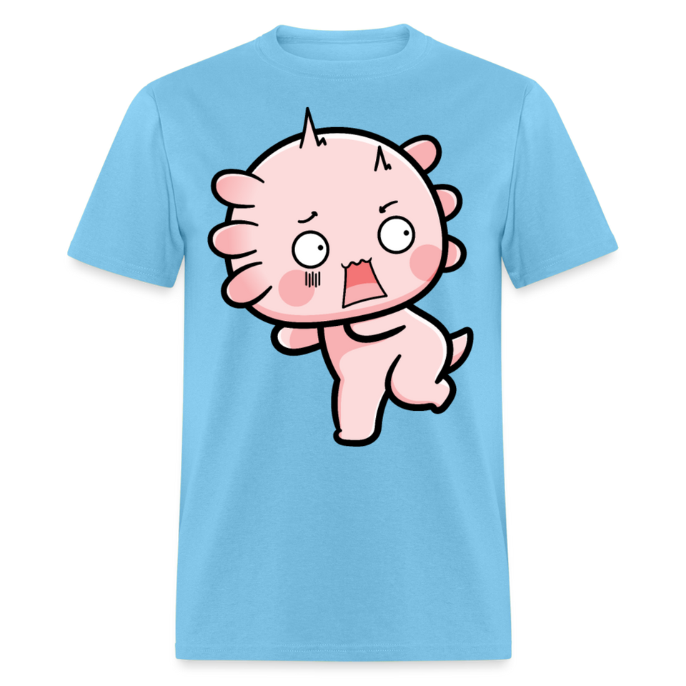 Cute Axolotl Lover Shirt Kawaii Pastel Goth Japan Anime Comic Lovely T-Shirt - aquatic blue