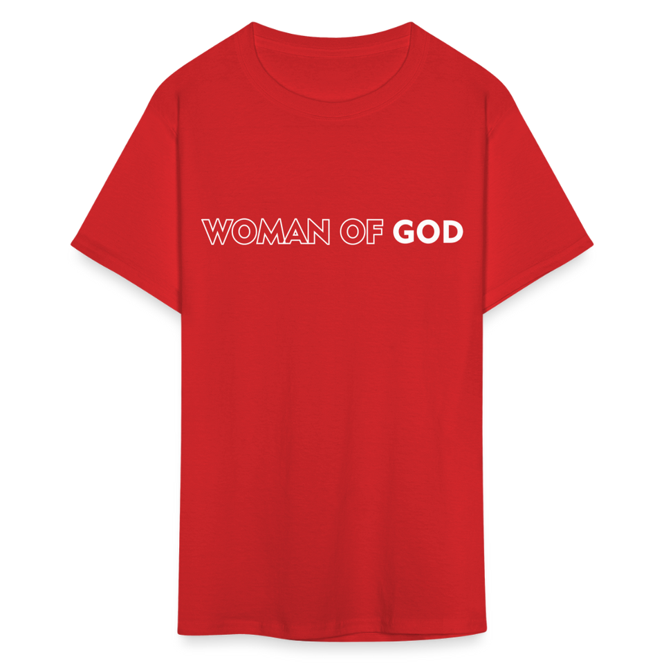Woman of God shirt Catholic Religious T-Shirt size S-6XL - red