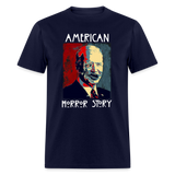 Anti Joe Biden shirt American Horror Story Zombie Funny Halloween T-shirt - navy