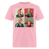 Christmas Trump shirt I'll be home for Christmas 45 47 2024 T-shirt size S-6XL - pink