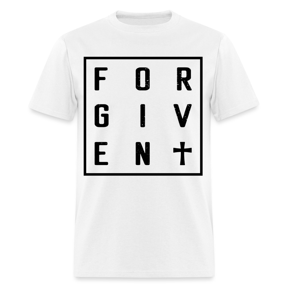 Forgiven shirt Catholic Religious Cross Jesus Faith T-Shirt size S-6XL - white