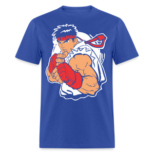 Classic Arcade shirt Video Game Retro Gamer Kung Fu Fighter Martial Arts T-Shirt - royal blue