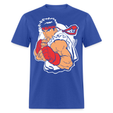 Classic Arcade shirt Video Game Retro Gamer Kung Fu Fighter Martial Arts T-Shirt - royal blue