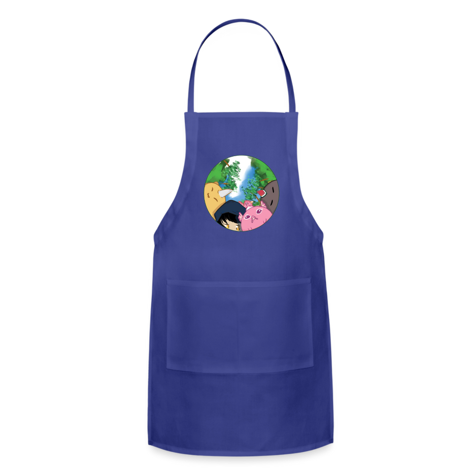 Axie Apron Cute Axie Gamers Gift Adjustable Apron - royal blue