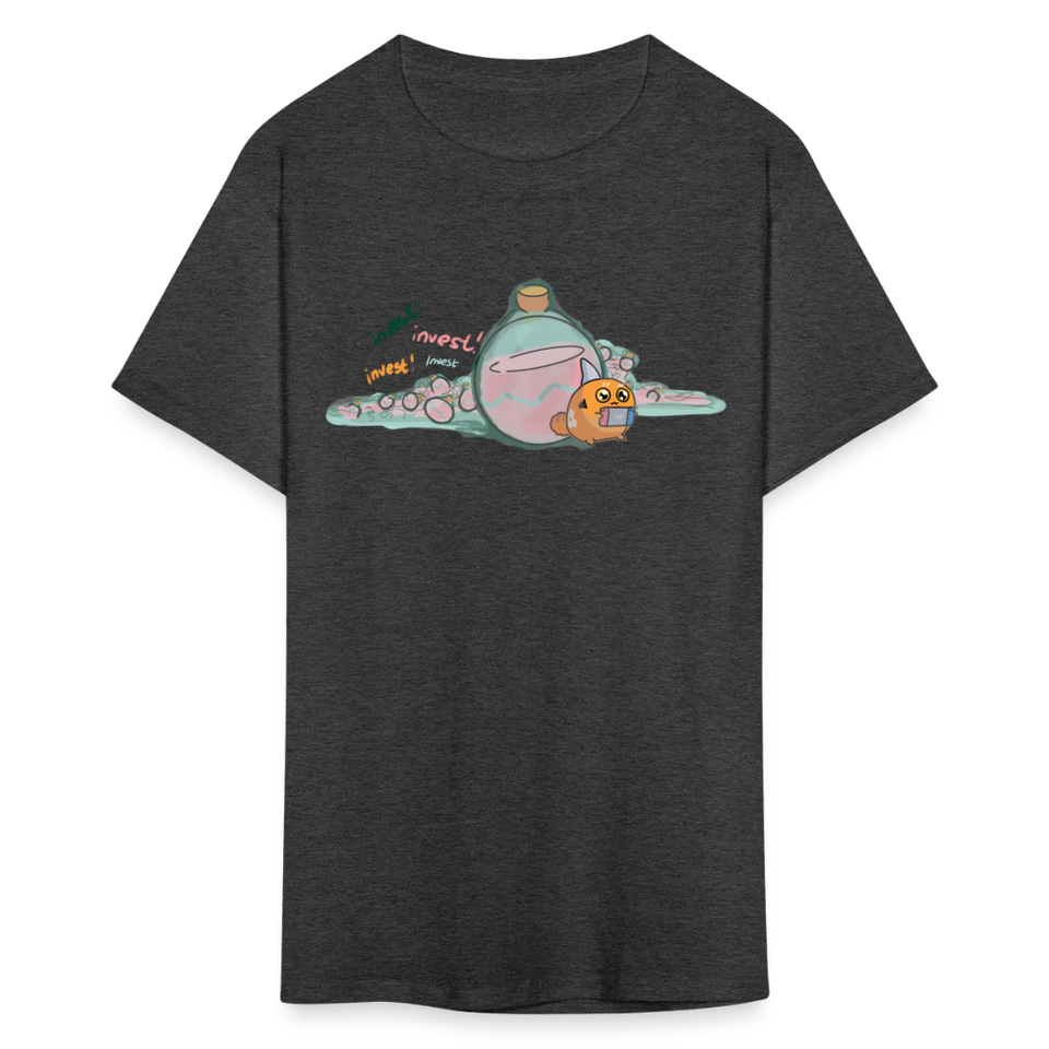 Axie shirt SLP to the moon Tshirt Cute Axie Gift Axie AltCoin T-Shirt - heather black