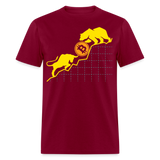 Bitcoin shirt BTC Hodlers Bull Run Fight Bear Market Crypto T-Shirt Size S-6XL - burgundy