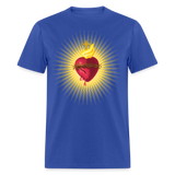 The Sacred Heart of Jesus Christ Shirt Religious Catholic T-shirt Size S-6XL - royal blue