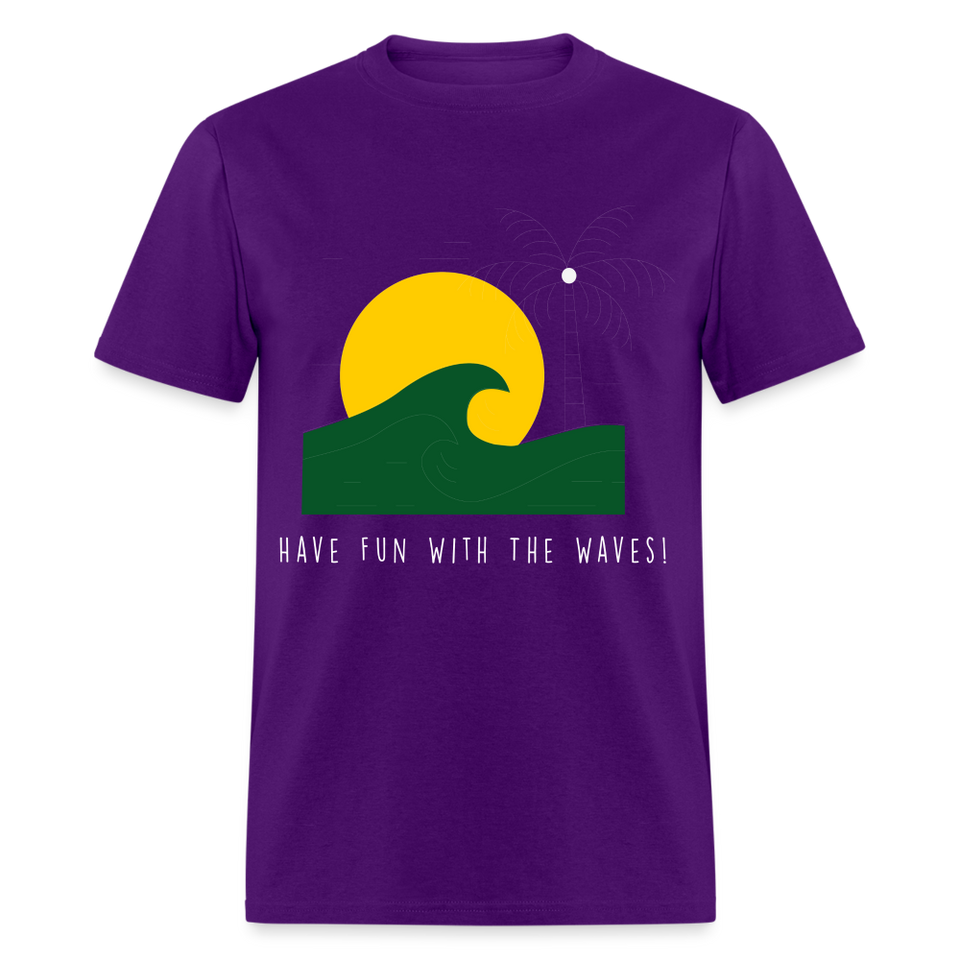 Have fun with the waves shirt Surfboard Surfing Summer T-Shirt Size S-6XL - purple