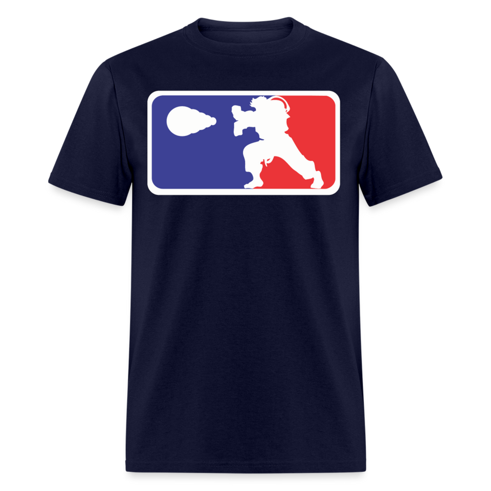 Classic Arcade shirt Video Game Retro Gamer Kung Fu Fighter Martial Arts T-Shirt - navy
