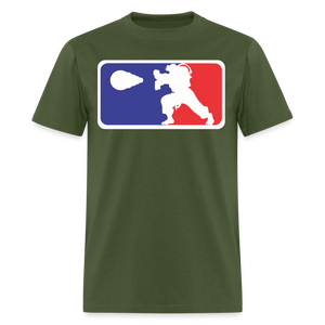 Classic Arcade shirt Video Game Retro Gamer Kung Fu Fighter Martial Arts T-Shirt - military green