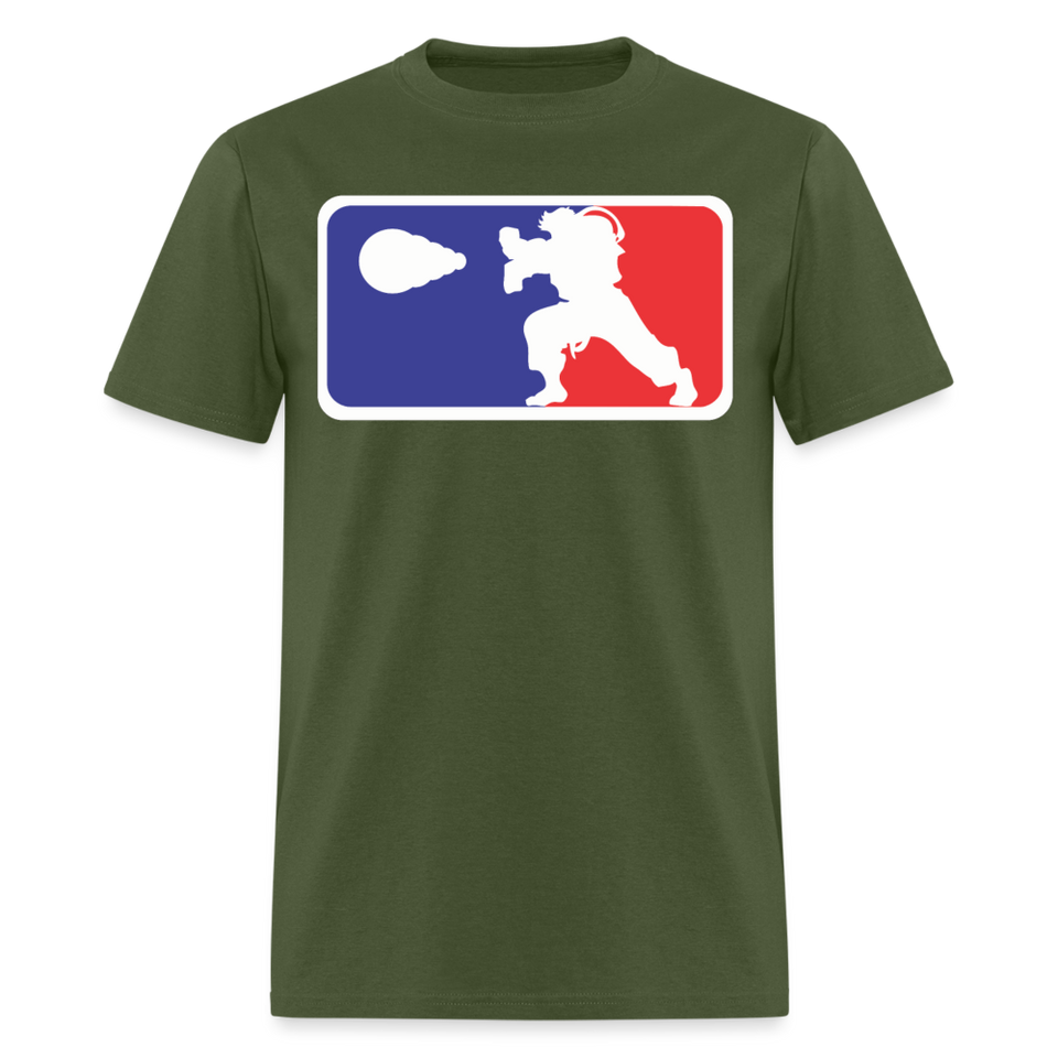 Classic Arcade shirt Video Game Retro Gamer Kung Fu Fighter Martial Arts T-Shirt - military green