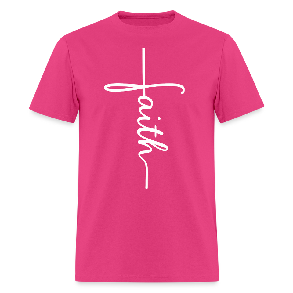 Stand in Faith Shirt - Cross Tee of Peace & Justice T-Shirt | Size S-6XL - fuchsia