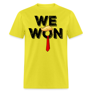Trump Won Get Over It 2024 shirt Let that sink in T-Shirt size S-6XL - yellow