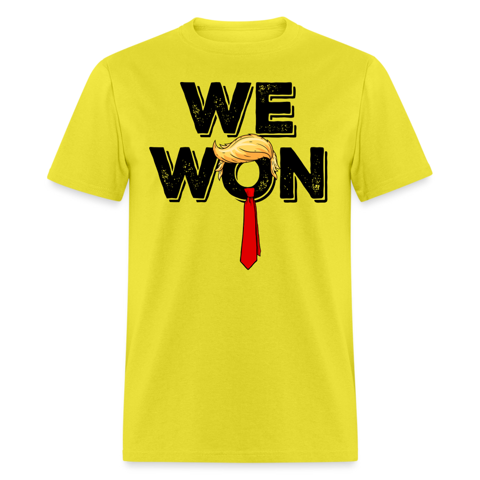 Trump Won Get Over It 2024 shirt Let that sink in T-Shirt size S-6XL - yellow