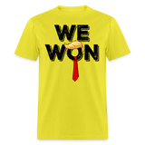 Trump Won Get Over It 2024 shirt Let that sink in T-Shirt size S-6XL - yellow