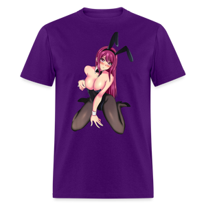 Perfect Pretty Playgirl Anime shirt Bunny Sexy Girl Ahegao Hentai Ecchi T-Shirt - purple