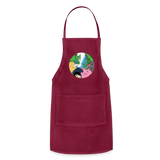 Axie Apron Cute Axie Gamers Gift Adjustable Apron - burgundy