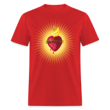 The Sacred Heart of Jesus Christ Shirt Religious Catholic T-shirt Size S-6XL - red