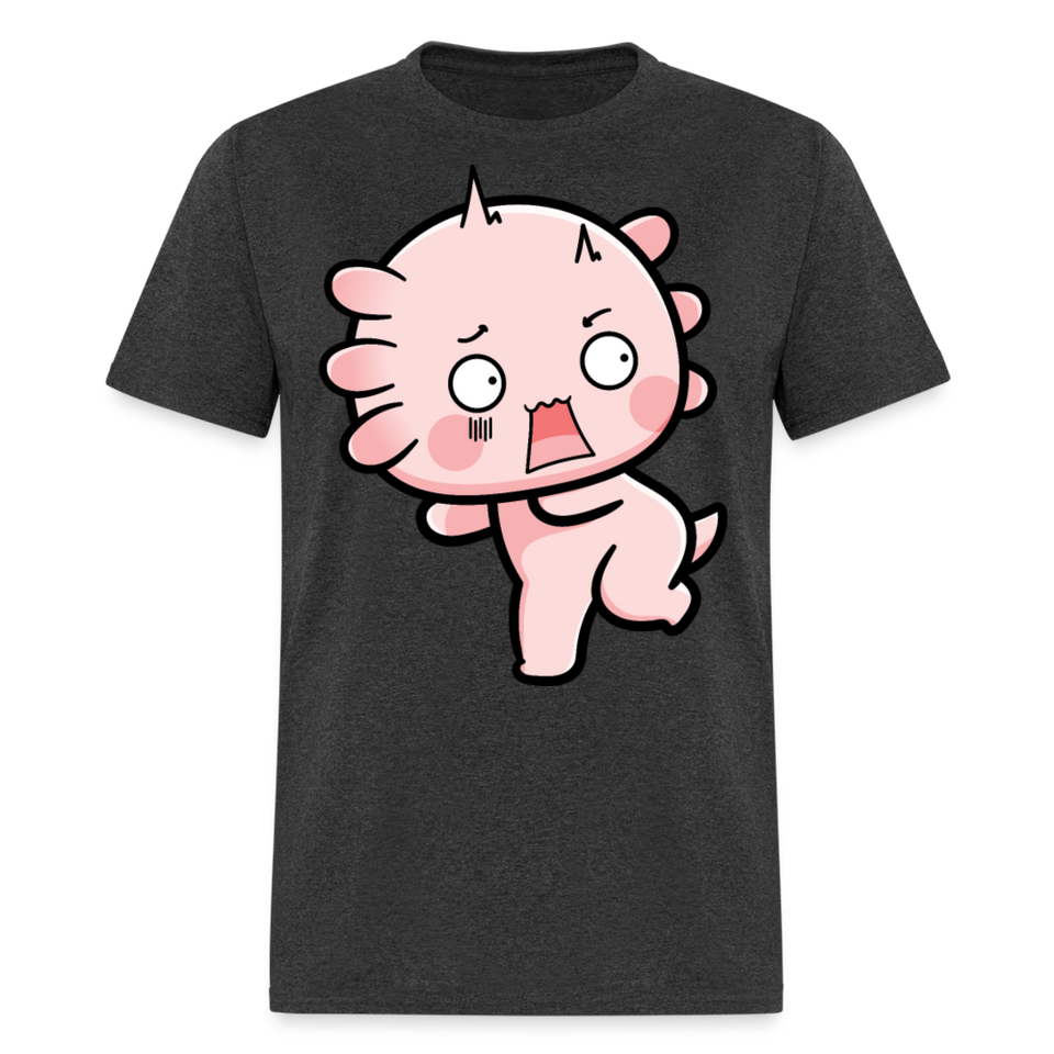 Cute Axolotl Lover Shirt Kawaii Pastel Goth Japan Anime Comic Lovely T-Shirt - heather black